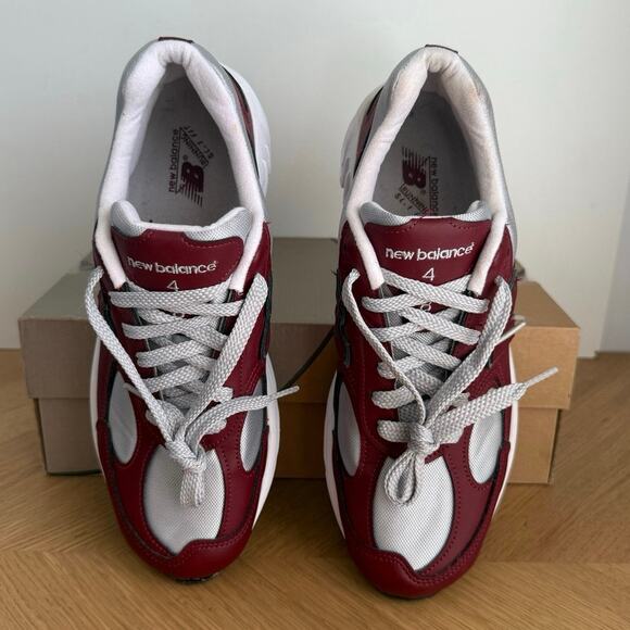 New Balance 498 V2 ‘Burgundy/White Men Sneakers- SZ 8 D main image 10